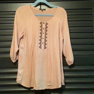 Taupe Boho Top